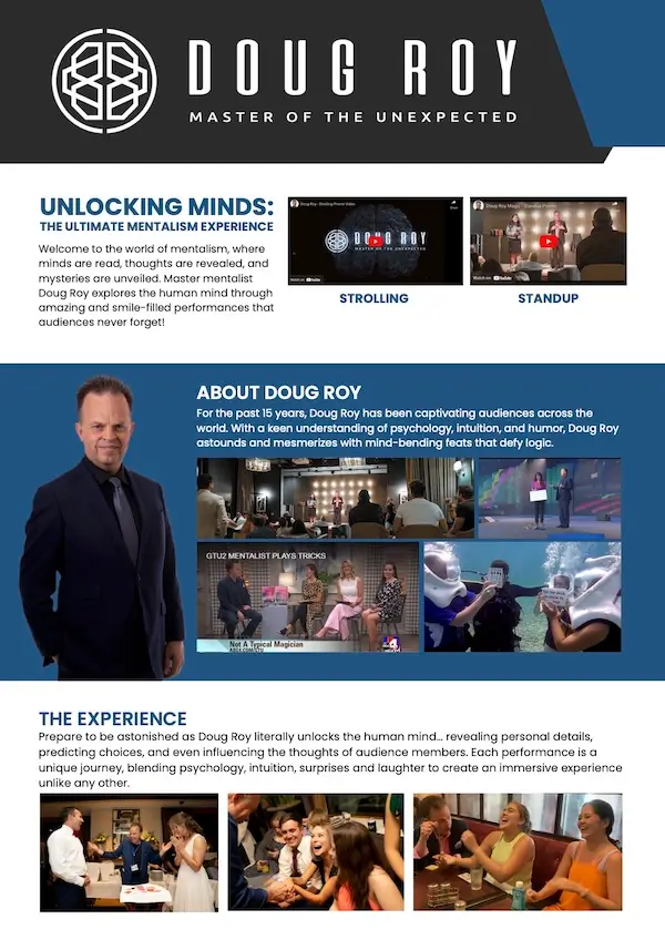 Doug Roy Media Kit - Promo Brochure PDF